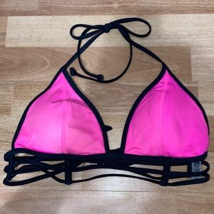 ~ Pink Victoria’s Secret ~ Pink strappy bikini top